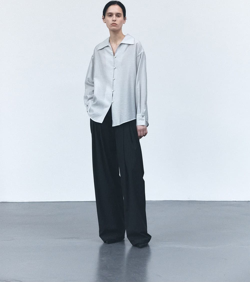 TVS SHEER COLLAR BLOUSE_MINT — vue 5