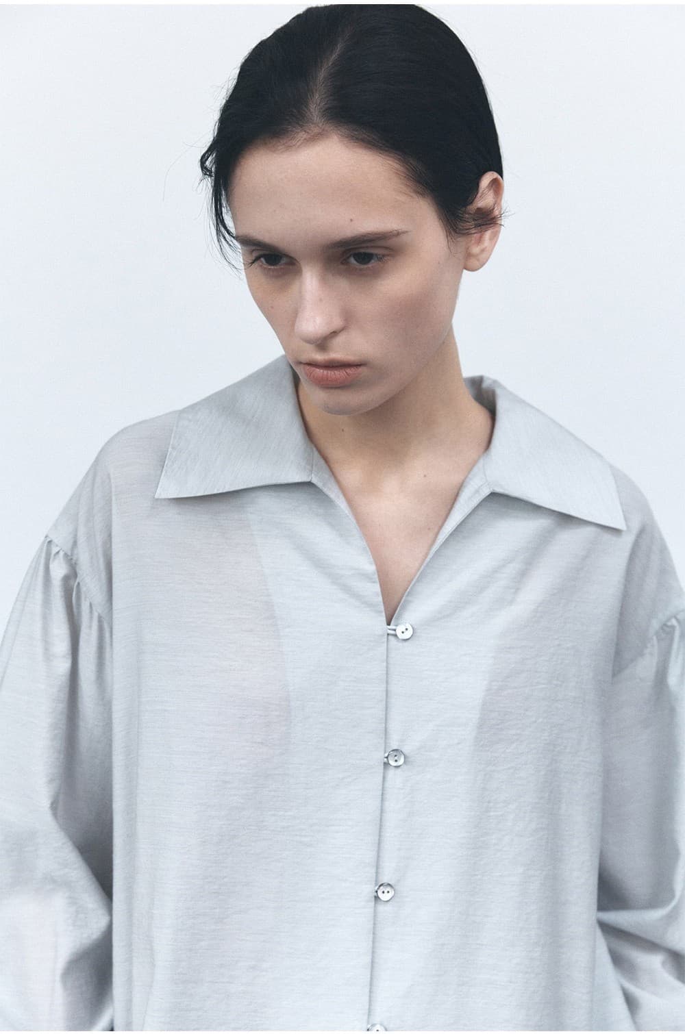 TVS SHEER COLLAR BLOUSE_MINT — vue 6