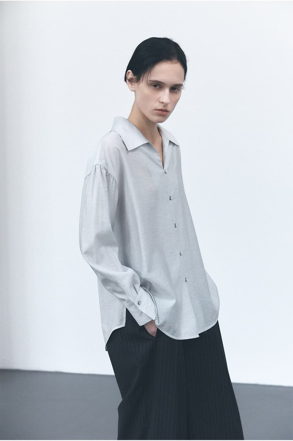 TVS SHEER COLLAR BLOUSE_MINT — vue 7