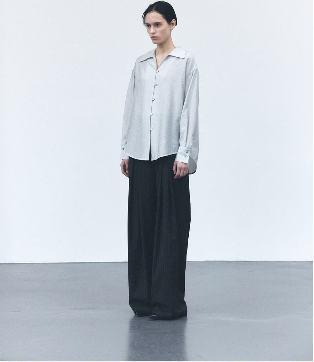 TVS SHEER COLLAR BLOUSE_MINT — vue 9