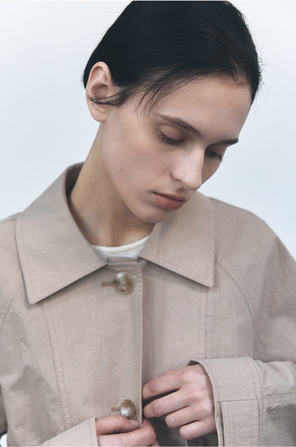 TVS BELTED HALF TRENCH COAT_BEIGE — vue 8