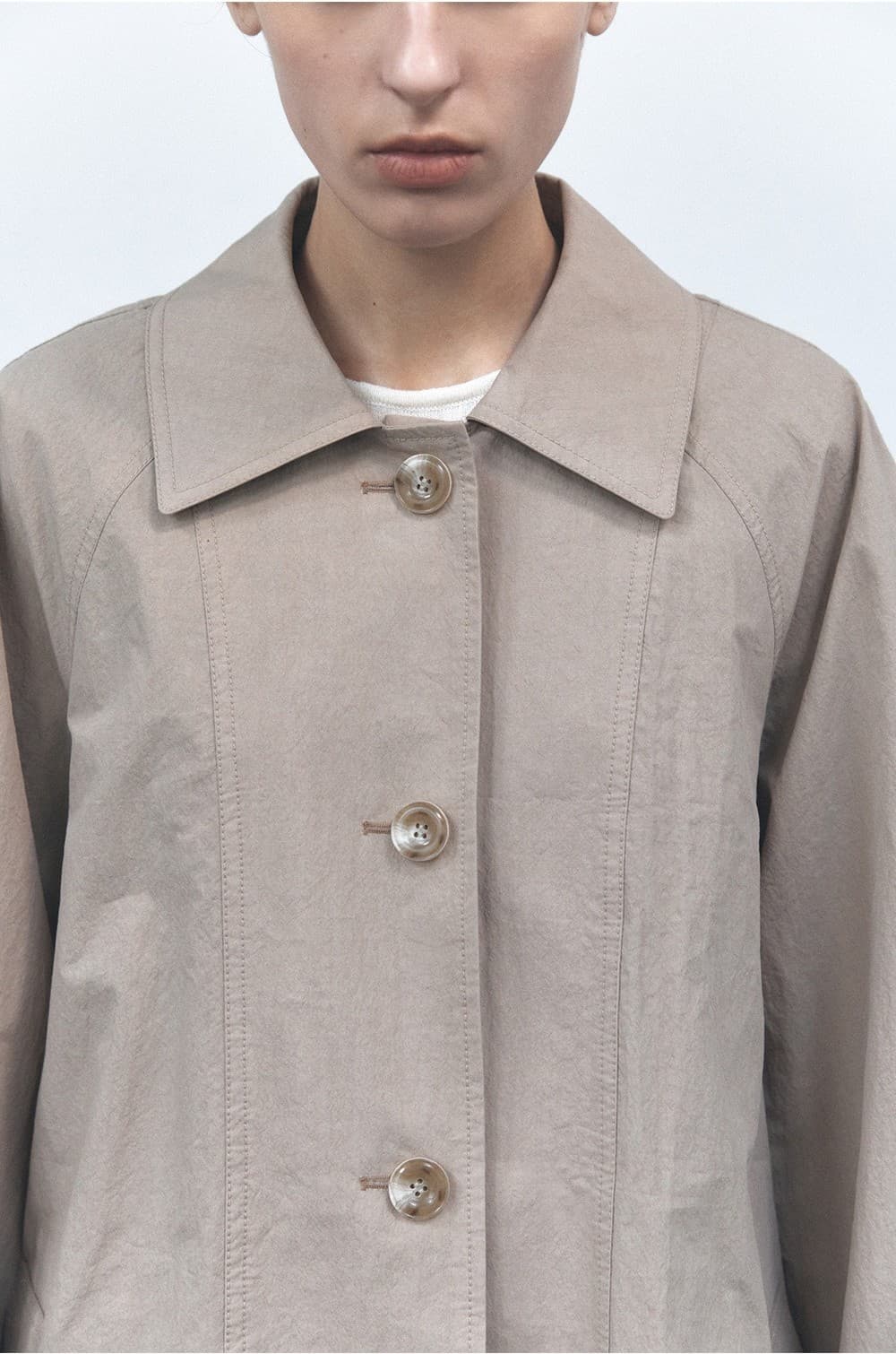 TVS BELTED HALF TRENCH COAT_BEIGE — vue 9
