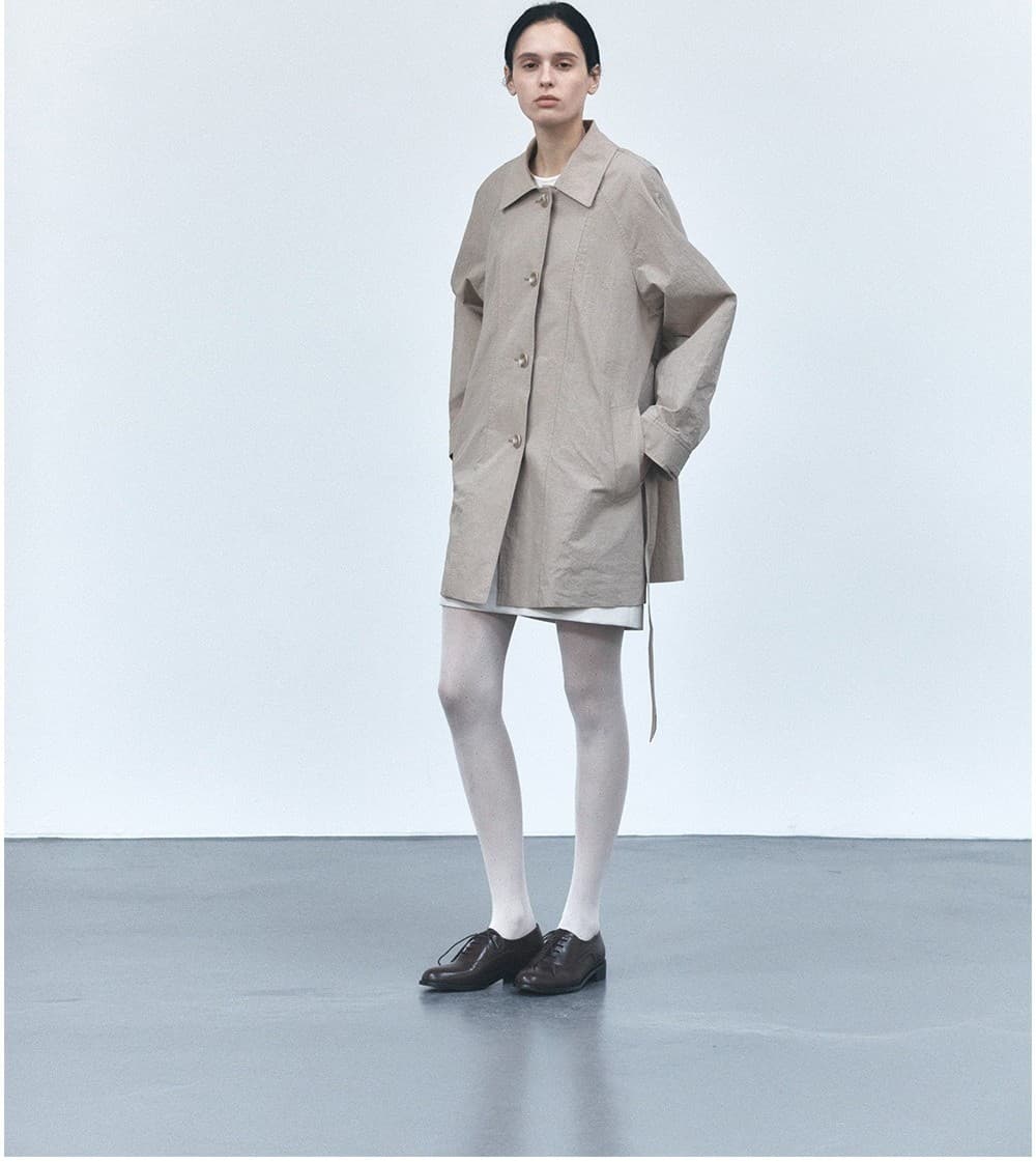 TVS BELTED HALF TRENCH COAT_BEIGE — vue 11