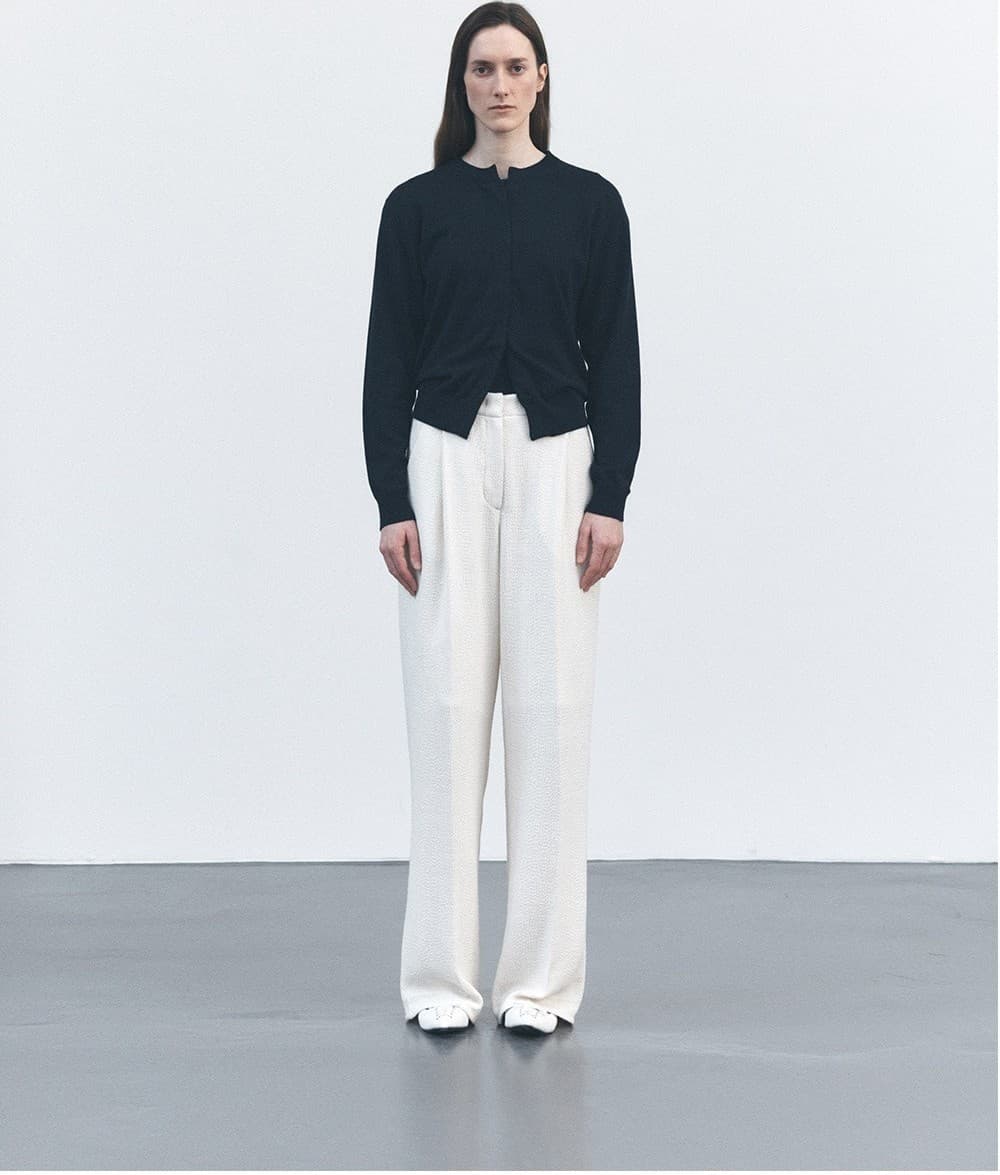 TVS COTTON LAYERED KNIT CARDIGAN SET_D-NAVY — vue 6