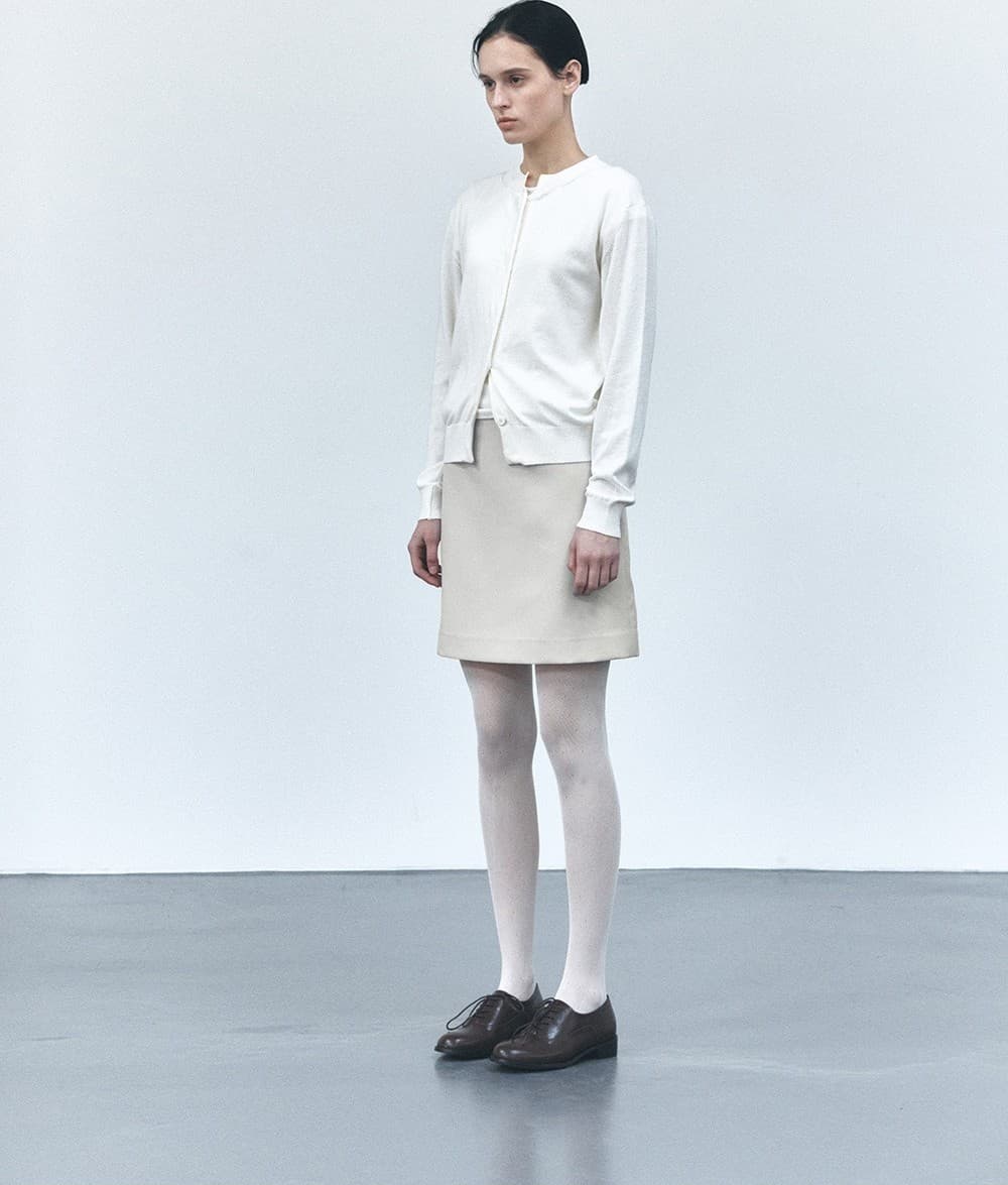 TVS COTTON LAYERED KNIT CARDIGAN SET_IVORY — vue 10
