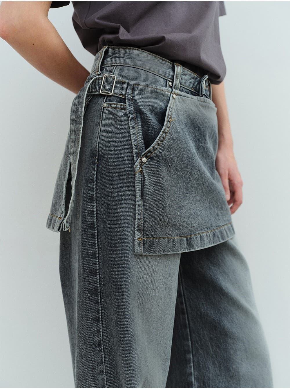TVS SKIRT LAYERD DENIM_DEEP BLUE — vue 9