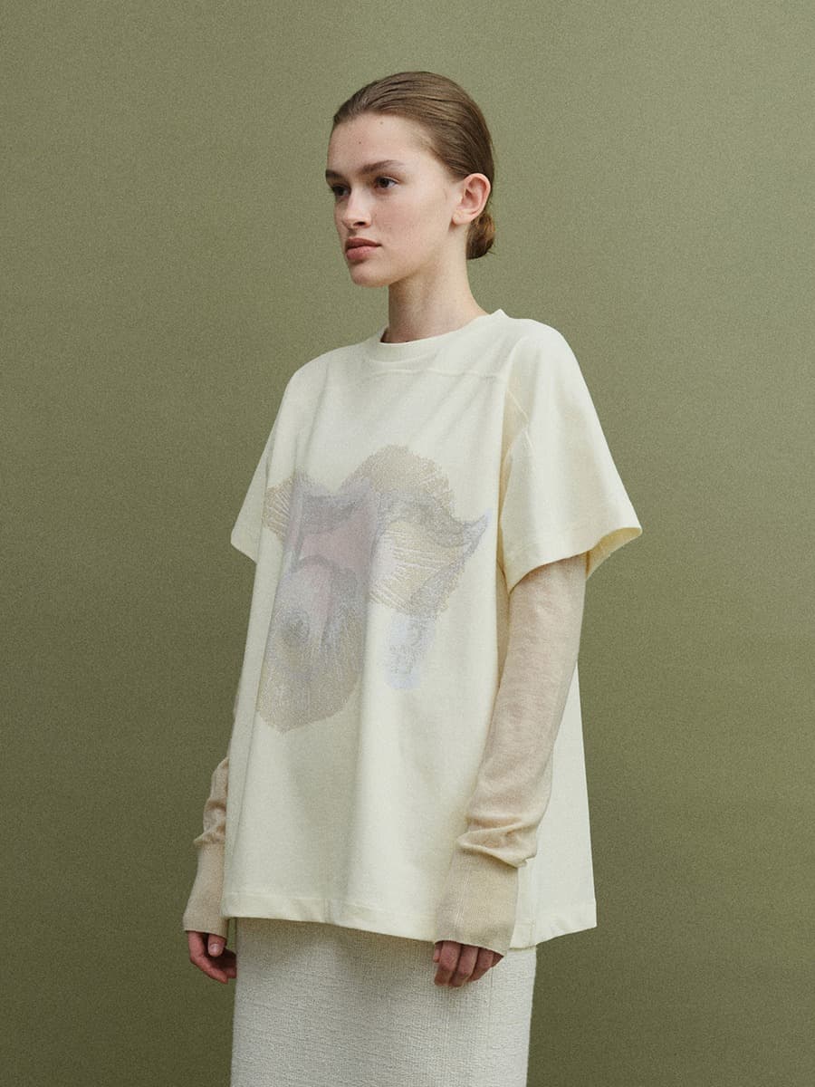 TVS 57 FLOWER PRINT TOP_CREAM — vue 2