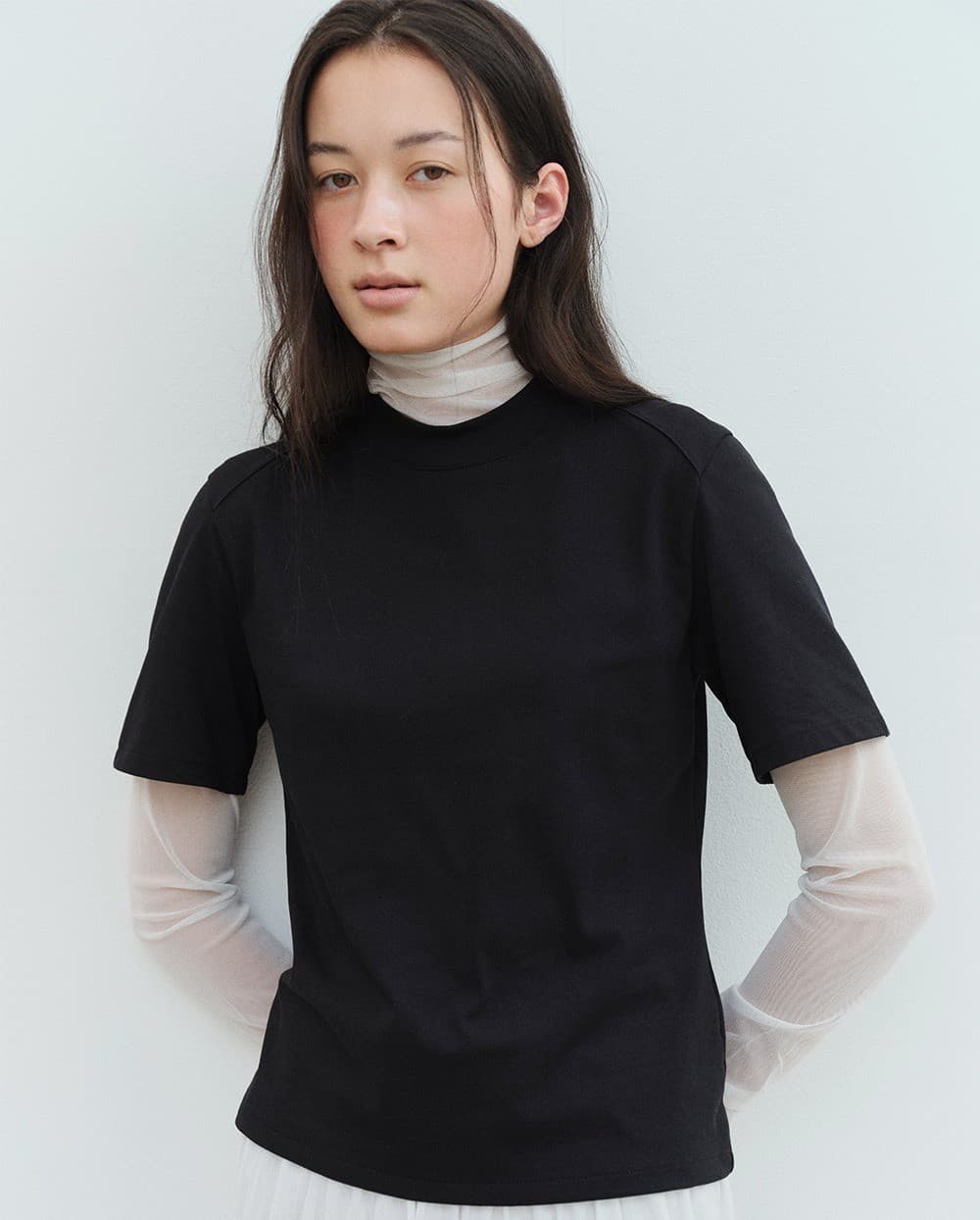 TVS HALF NECK SILKET TOP_BLACK — vue 10