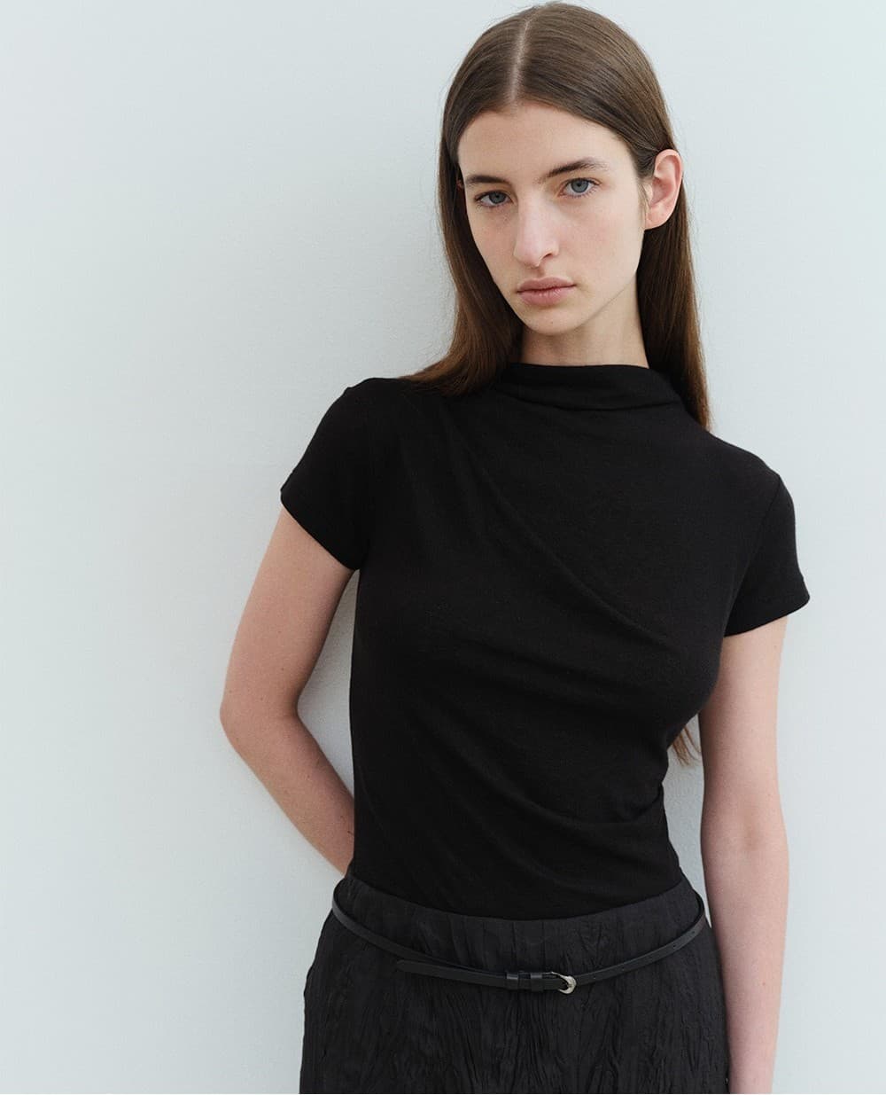 TVS WOOL DRAPED TOP_BLACK — vue 10