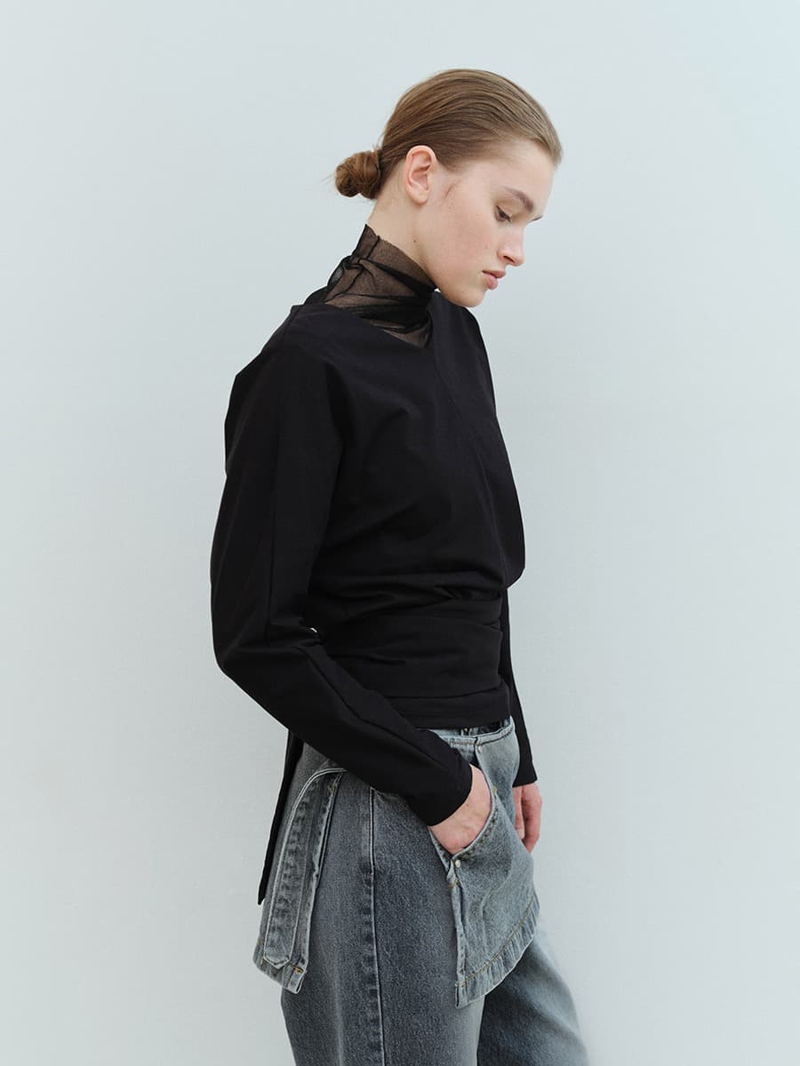 TVS SEE-THROUGH TURTLENECK TOP_BLACK — vue 2