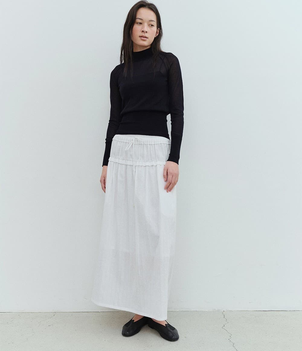 TVS MOCK NECK COTTON SHEER KNIT_DEEP NAVY — vue 6