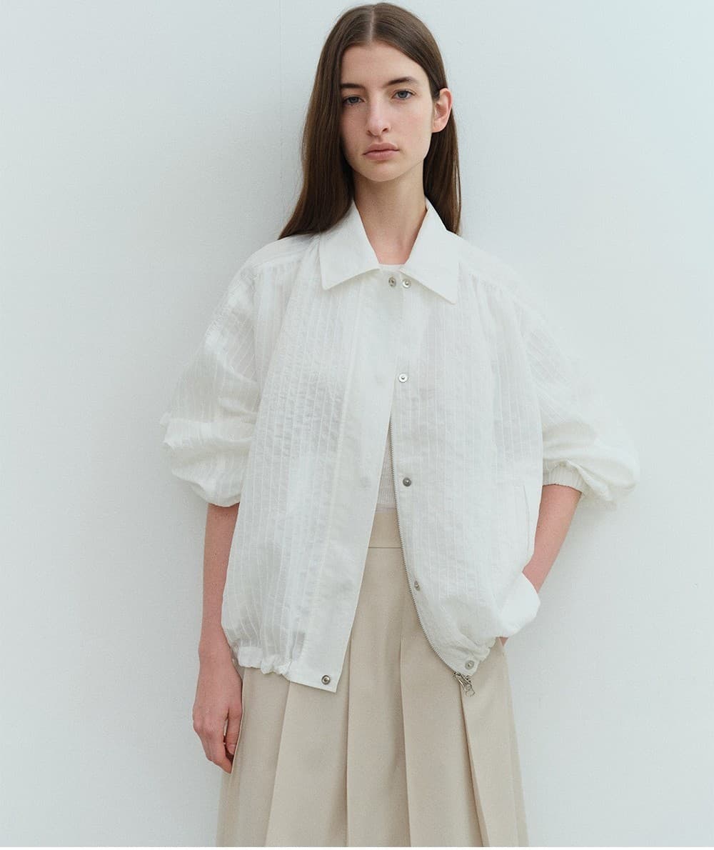 TVS STRIPE COLLAR BOMBER_WHITE — vue 11