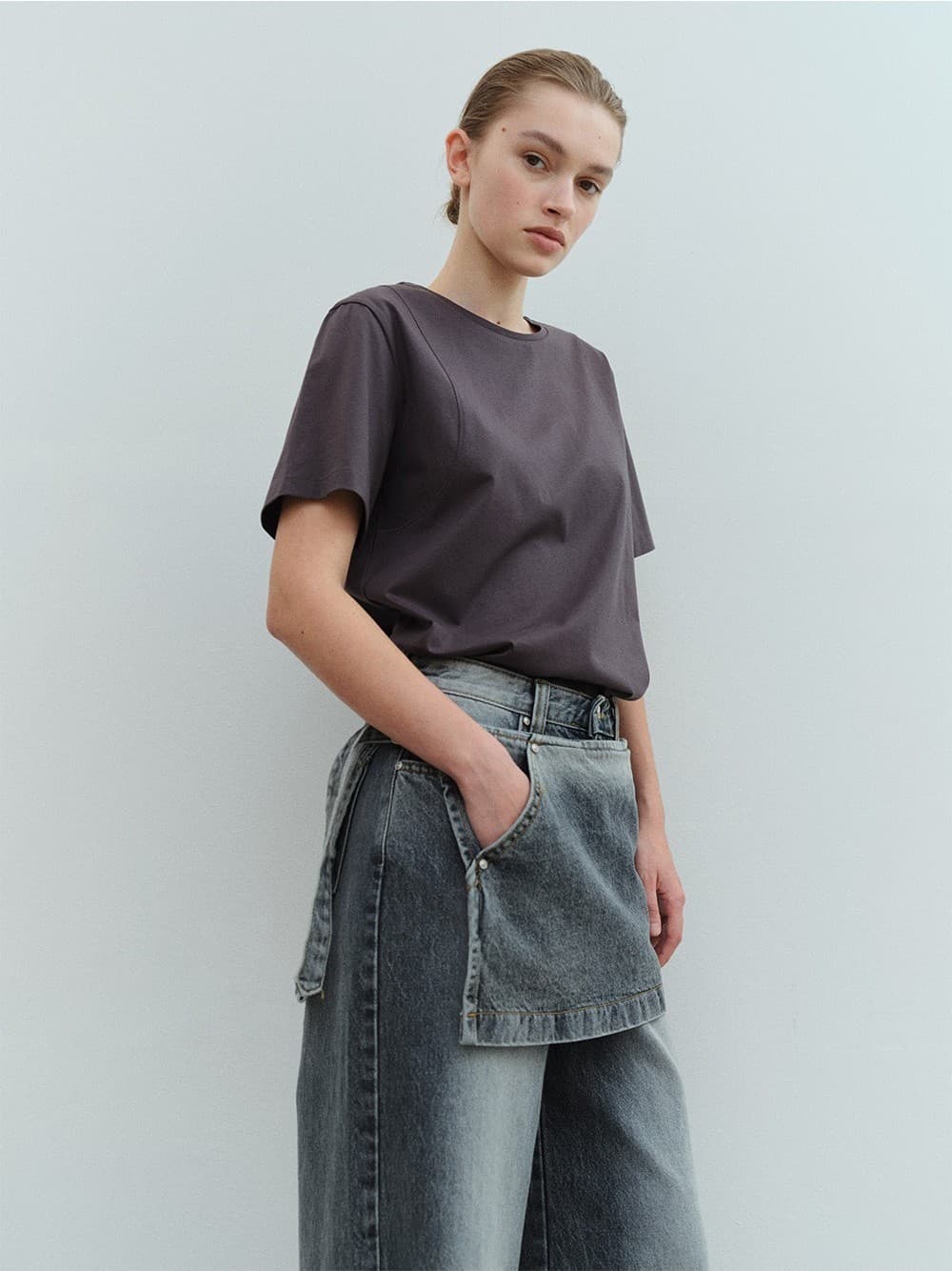 RTS ARMHOLE STITCH SILKET TOP_CHARCOAL — vue 10