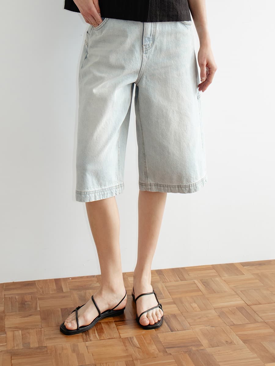 TVR LOOSE FIT BERMUDA DENIM_LIGHT BLUE — vue 5