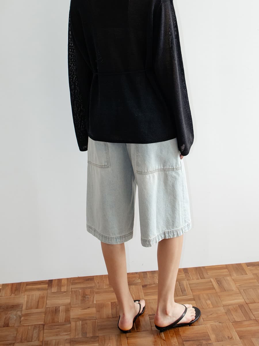 TVR LOOSE FIT BERMUDA DENIM_LIGHT BLUE — vue 6
