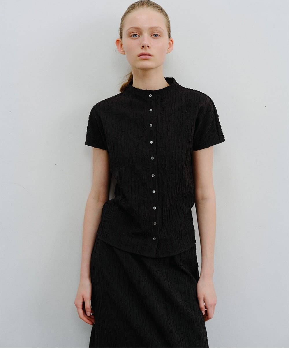 TVR JACQUARD STRETCH SKIRT_BLACK — vue 10