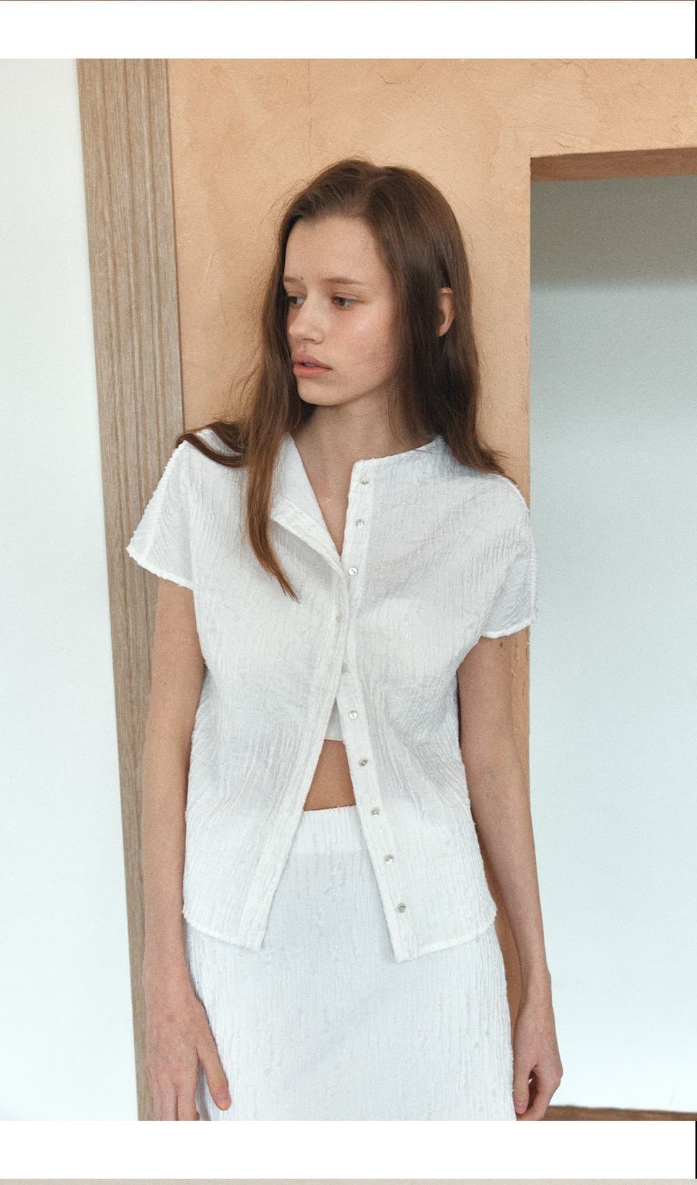 TVR JACQUARD STRETCH SKIRT_WHITE — vue 6