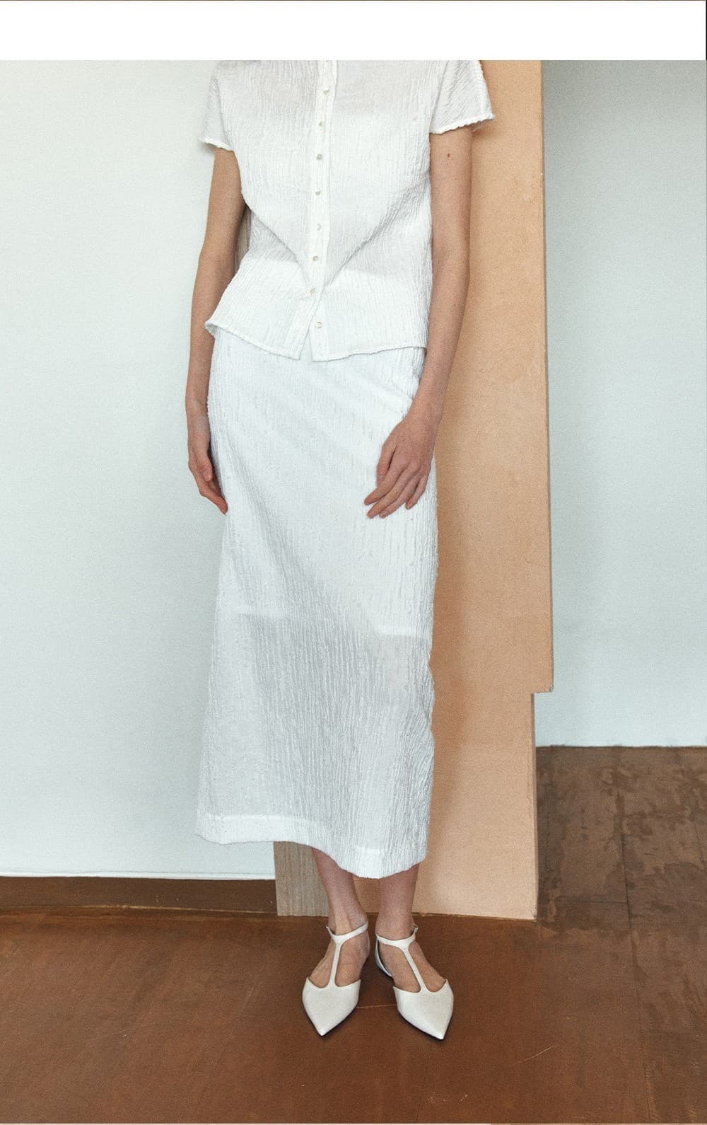 TVR JACQUARD STRETCH SKIRT_WHITE — vue 9