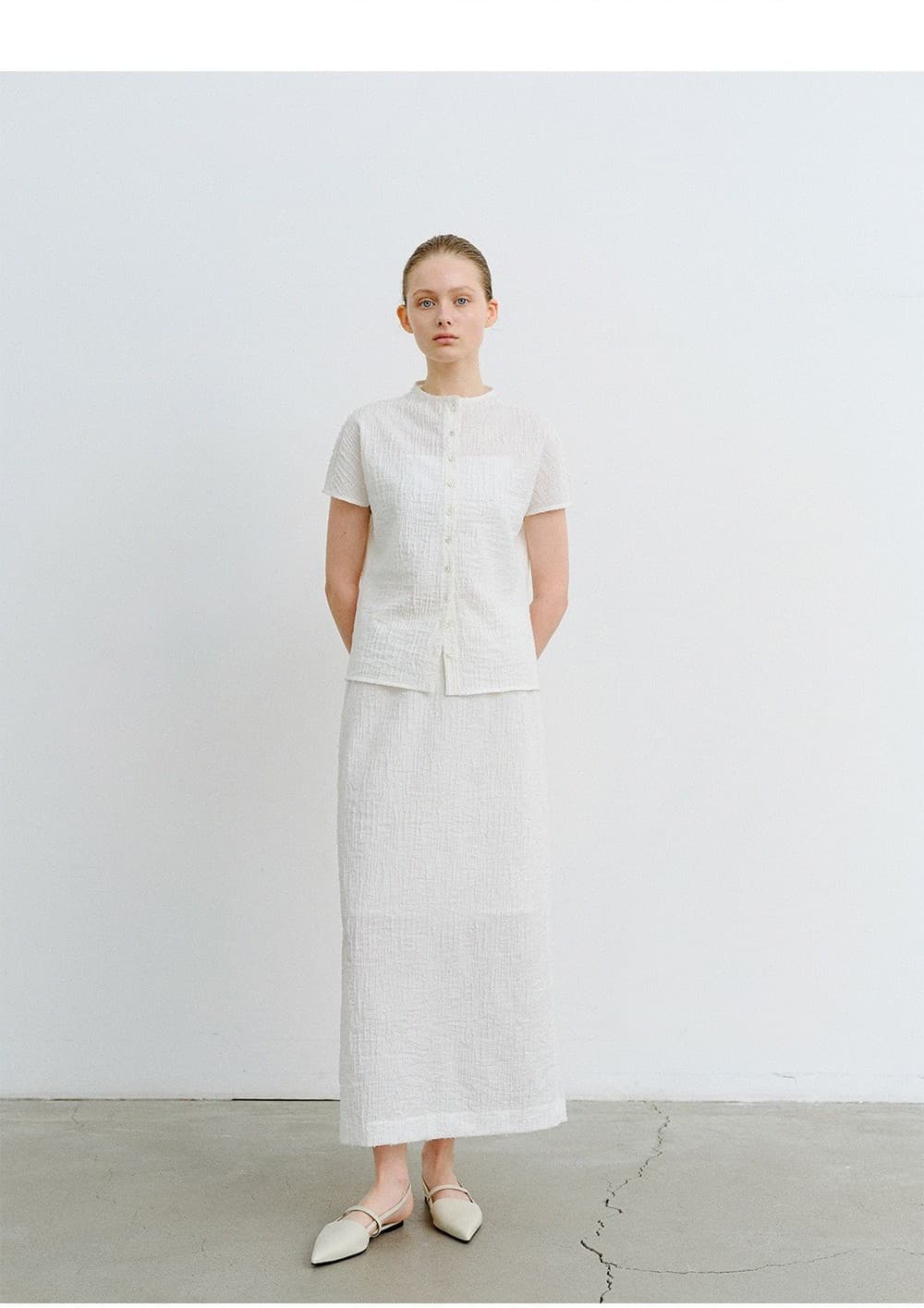 TVR JACQUARD STRETCH SKIRT_WHITE — vue 11