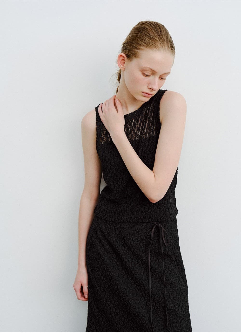 TVR LACE LONG SKIRT_BLACK — vue 7