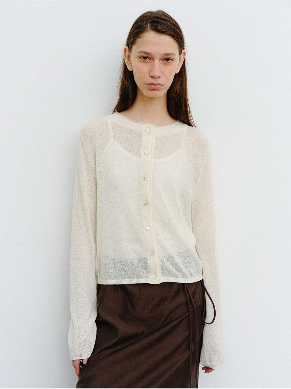 TVR LAYERED LONG SKIRT_BROWN — vue 6