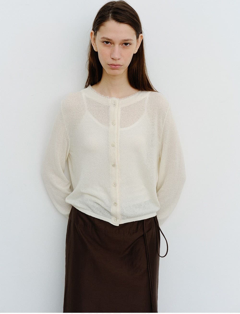 TVR LAYERED LONG SKIRT_BROWN — vue 9