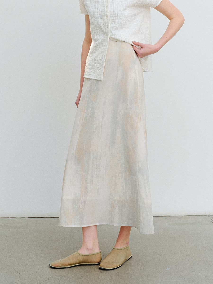 TVR MIXED COLOR PRINTED FLARE SKIRT_MIXED — vue 3