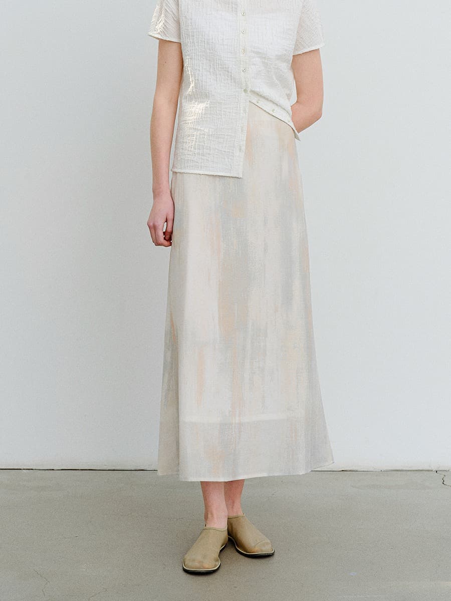 TVR MIXED COLOR PRINTED FLARE SKIRT_MIXED — vue 1