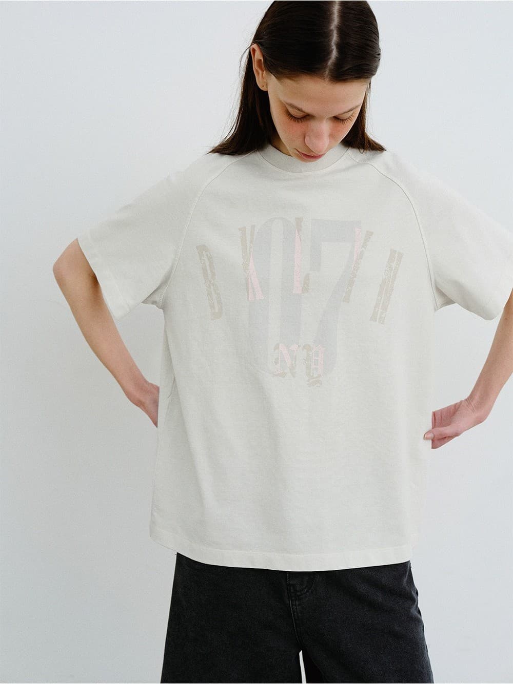 TVR BKLYN PIGMENT HALF SLEEVE TOP_L-GREY — vue 10