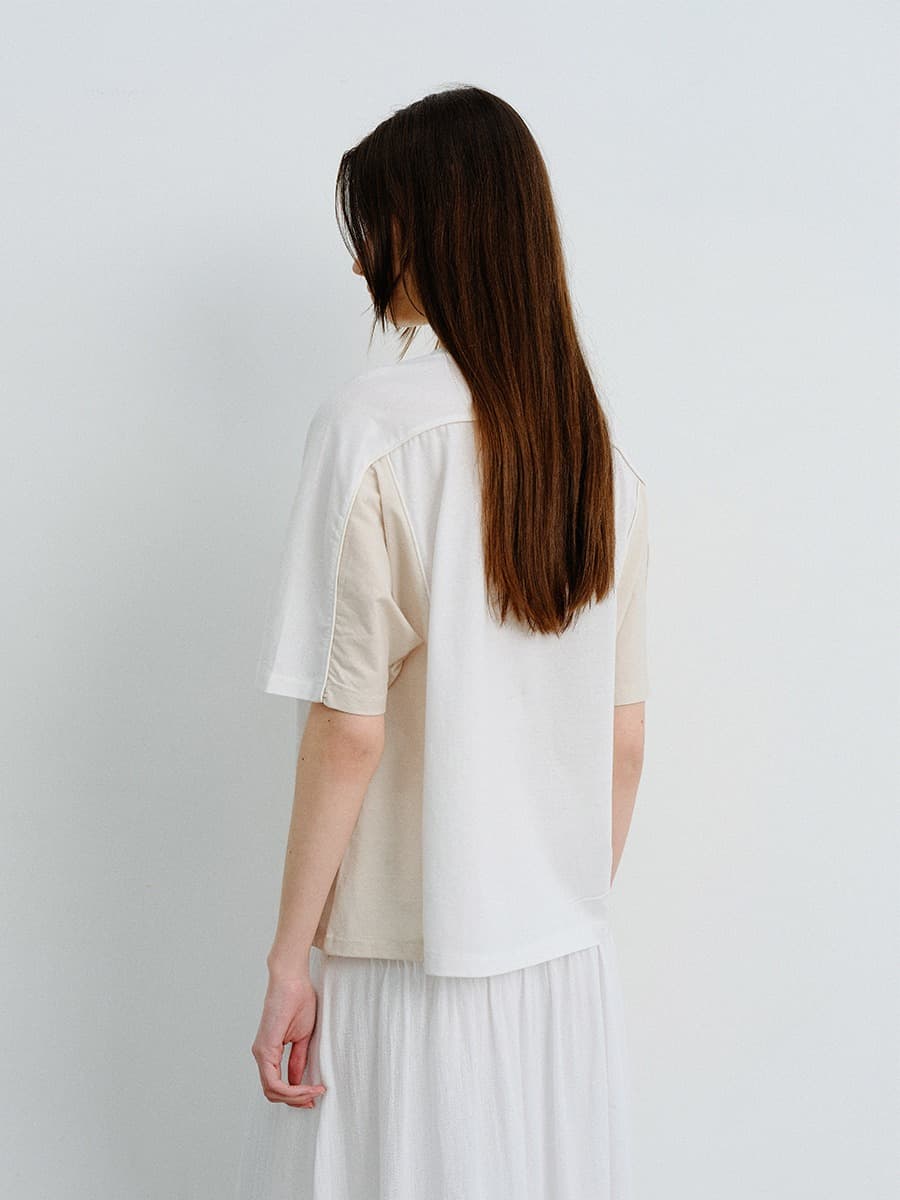 TVR DIVIDED SILKET TOP_IVORY — vue 4