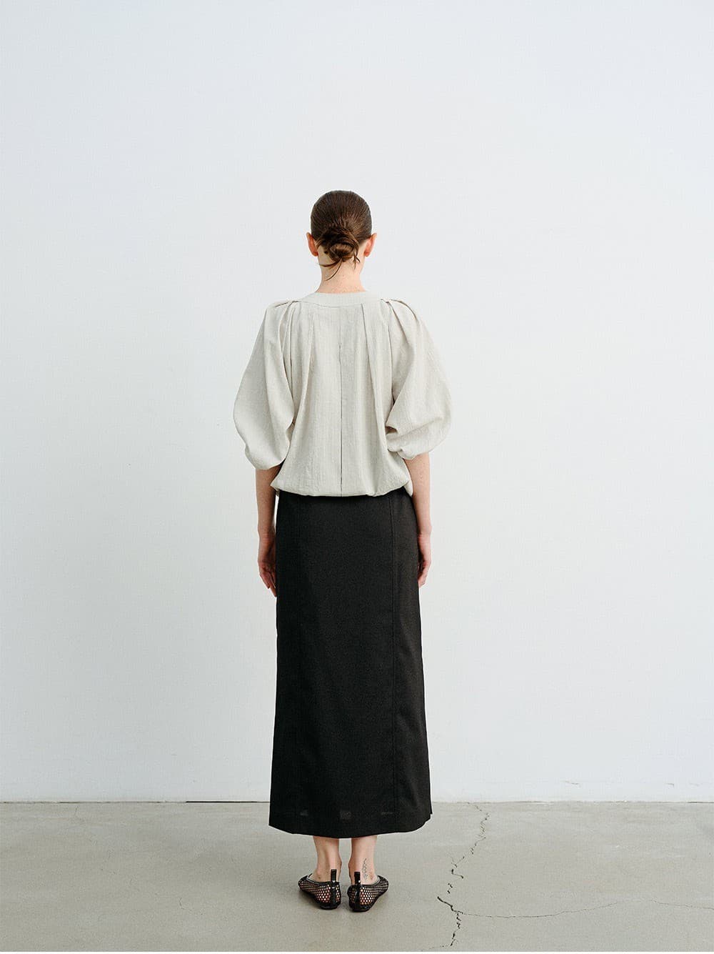TVR BALLOON SLEEVE BLOUSE_L-GREY — vue 11