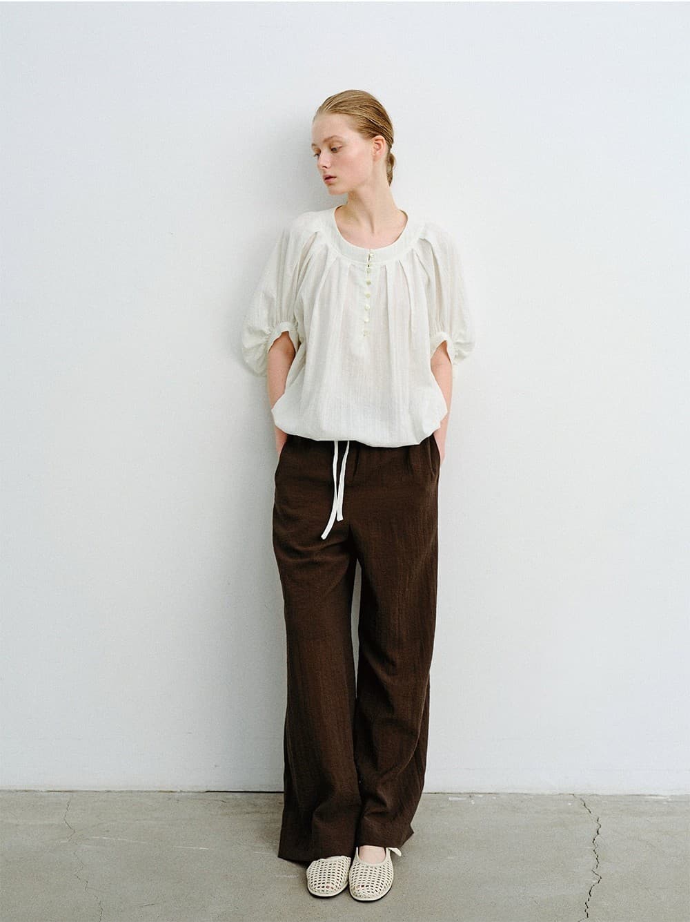 TVR BALLOON SLEEVE BLOUSE_IVORY — vue 8