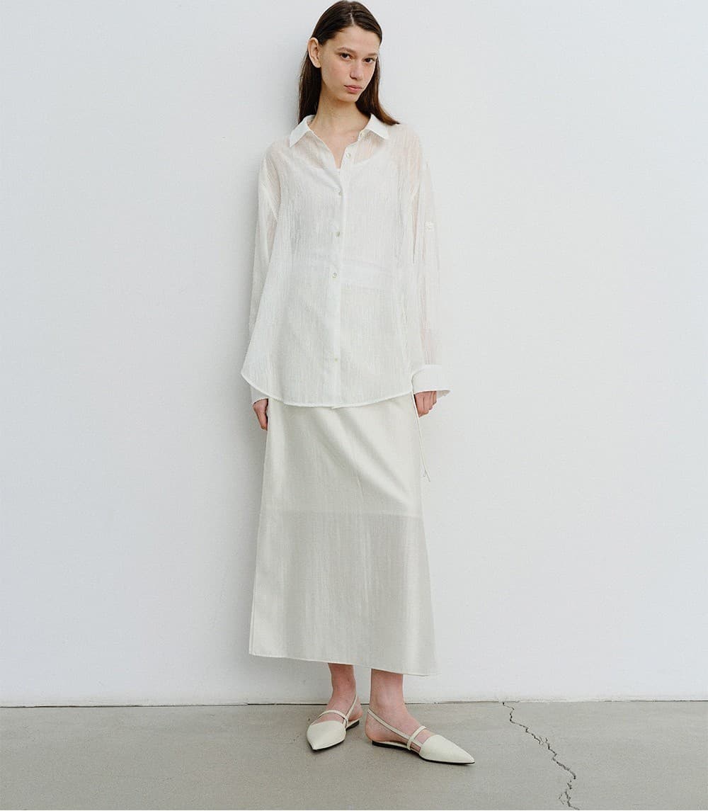 TVR SHEER OVERFIT SHIRT_WHITE — vue 7
