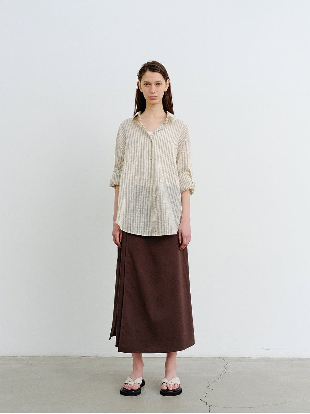 TVR STRIPE OVERFIT SHIRT_BEIGE — vue 10