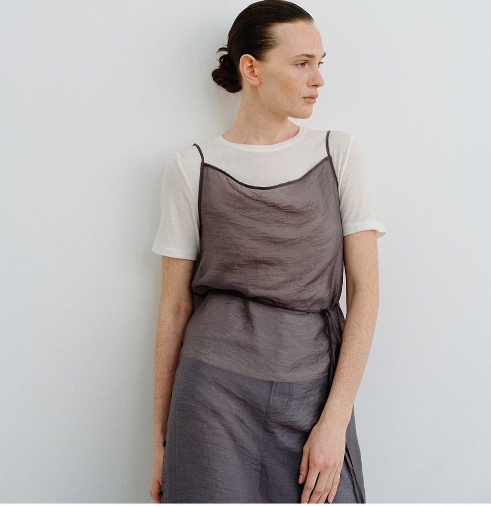 TVR SEE-THROUGH LAYERED DRESS_CHARCOAL — vue 7
