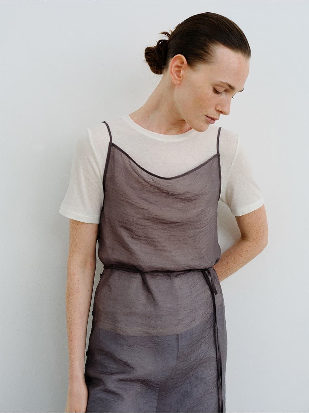 TVR SEE-THROUGH LAYERED DRESS_CHARCOAL — vue 8