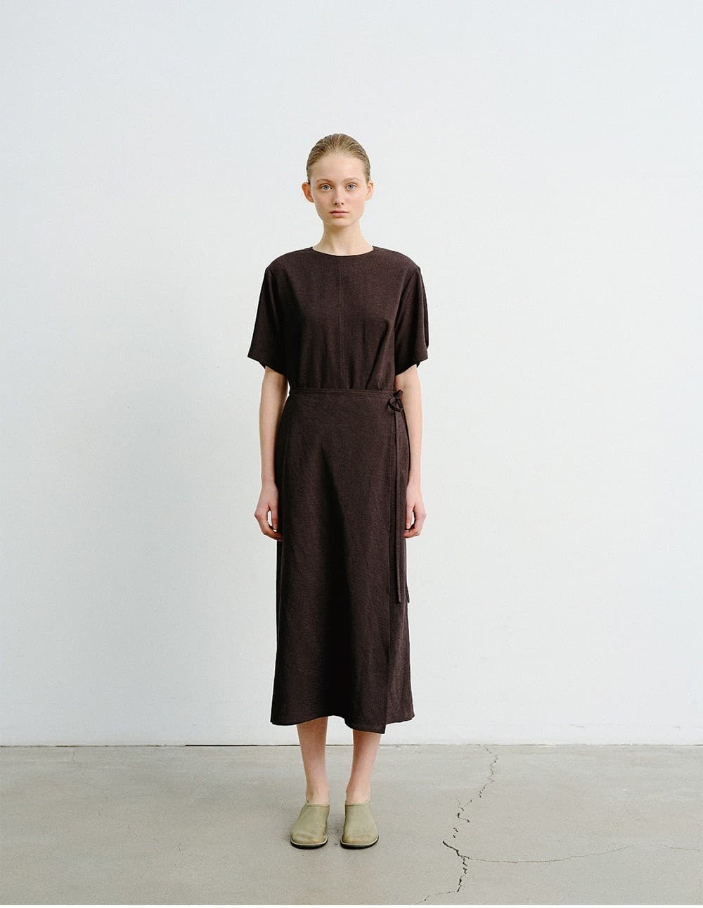 TVR SKIRT LAYERED DRESS_D-BROWN — vue 5