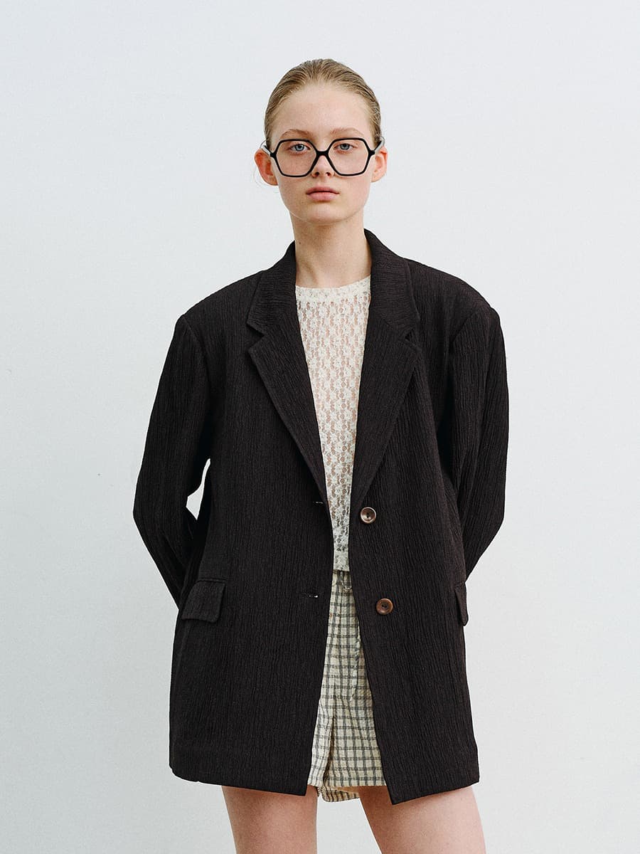 TVR LINEN CREASE BLAZER_BLACK — vue 2