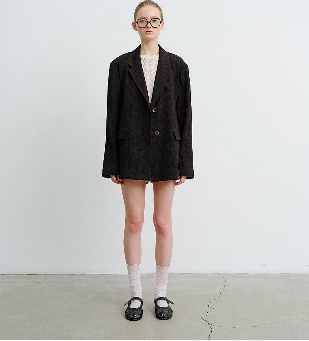 TVR LINEN CREASE BLAZER_BLACK — vue 6