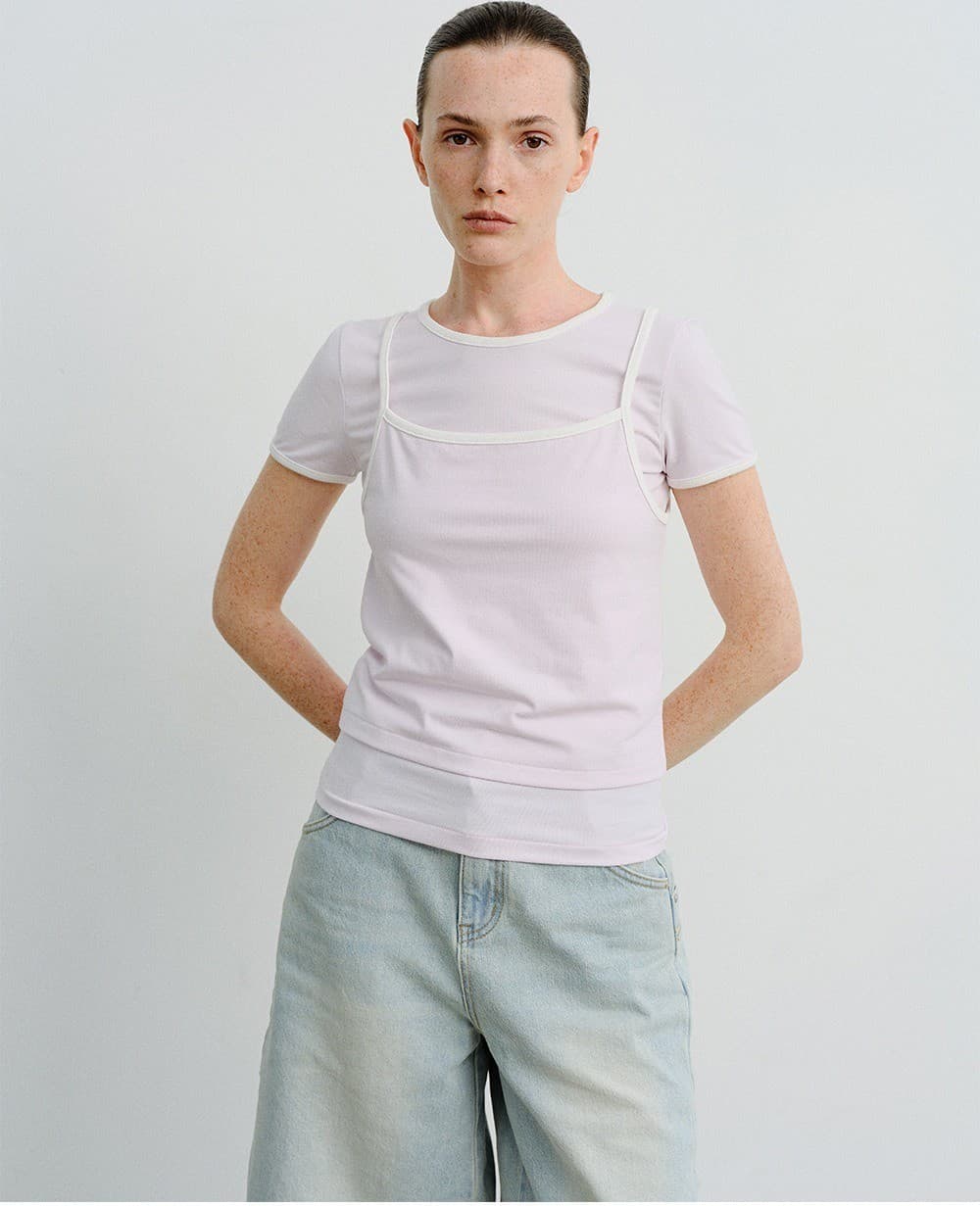 TVR HALF SLEEVE LAYERED TOP_LAVENDER — vue 6