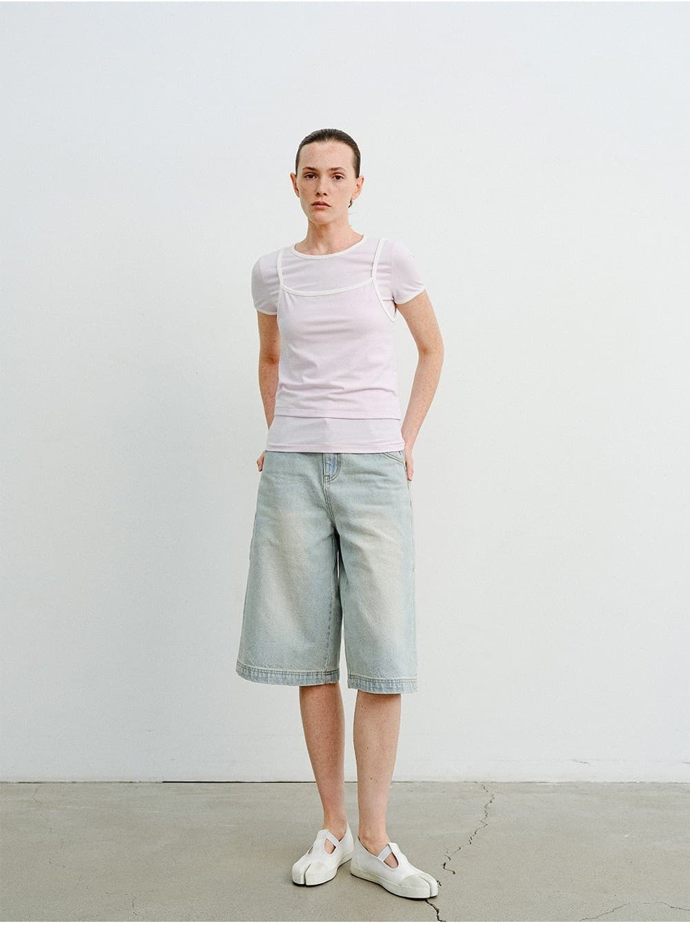 TVR HALF SLEEVE LAYERED TOP_LAVENDER — vue 8