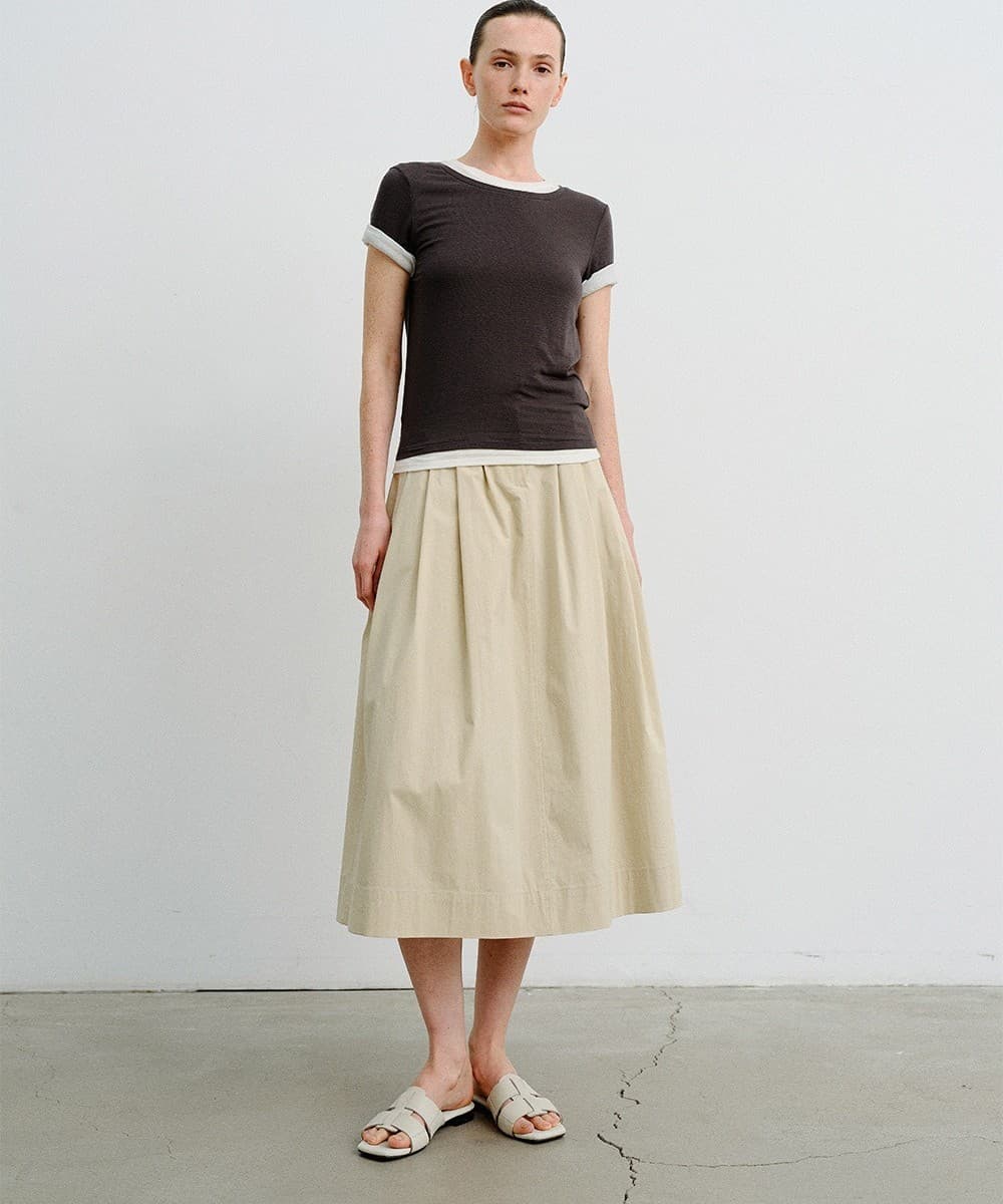 TVR LINEN LAYERED TOP_CHARCOAL & IVORY — vue 6