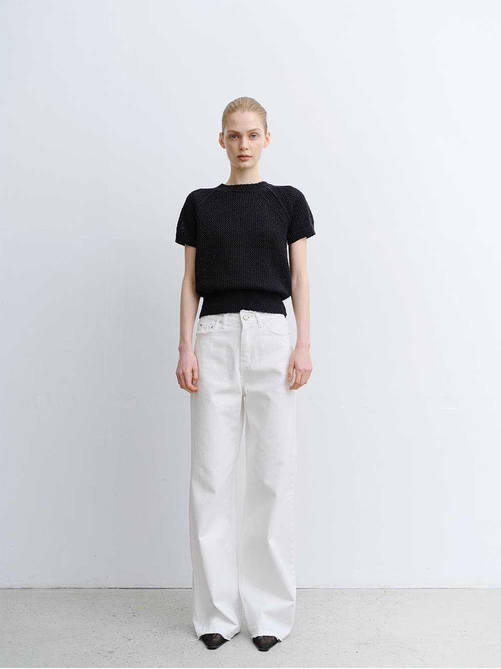 TVR FRINGE LOOSE FIT DENIM_WHITE — vue 5
