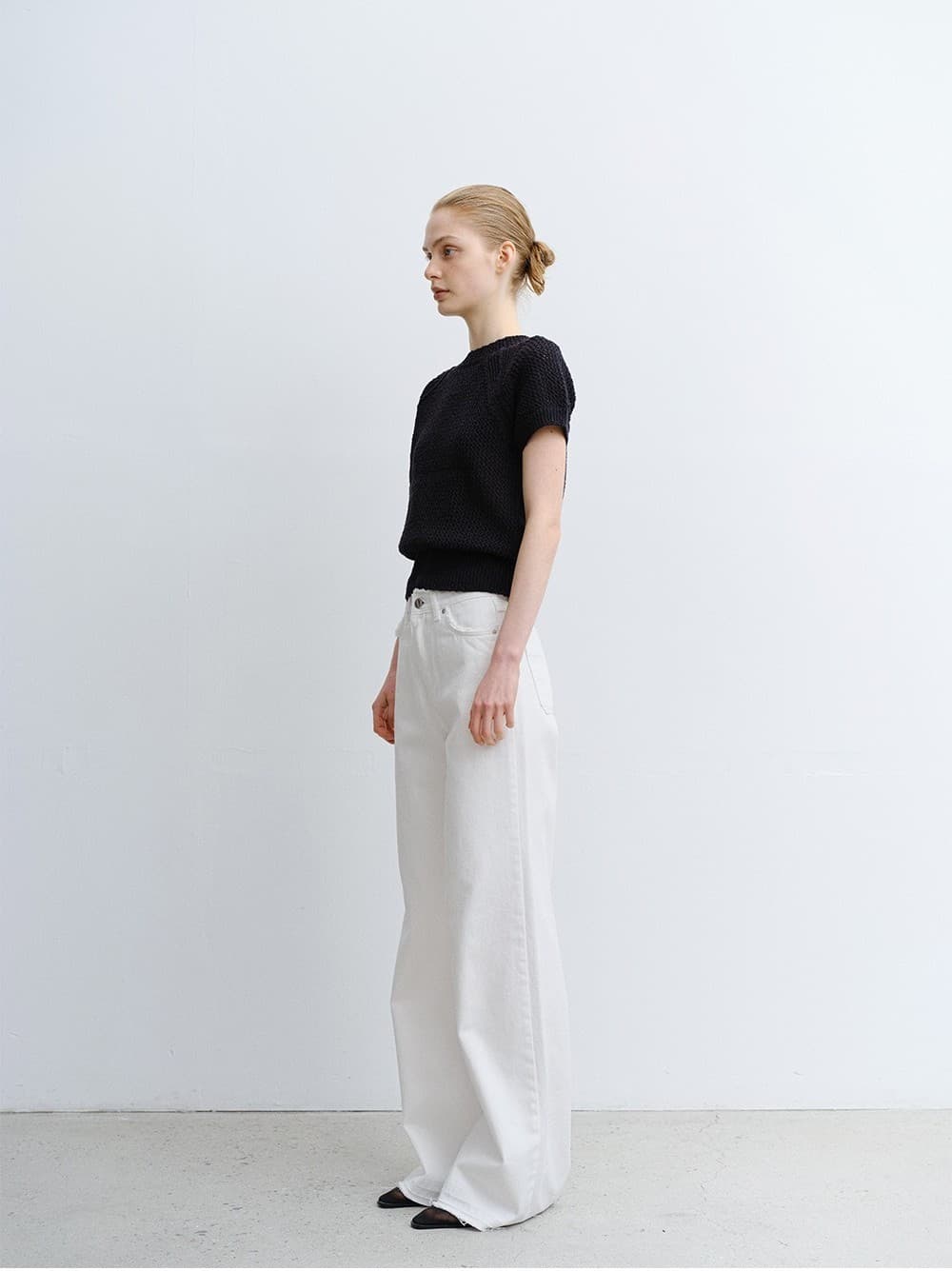 TVR FRINGE LOOSE FIT DENIM_WHITE — vue 11