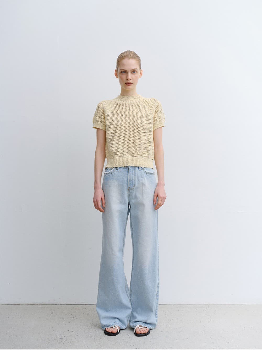 TVR FRINGE WASHED LOOSE FIT DENIM_LIGHT BLUE — vue 5
