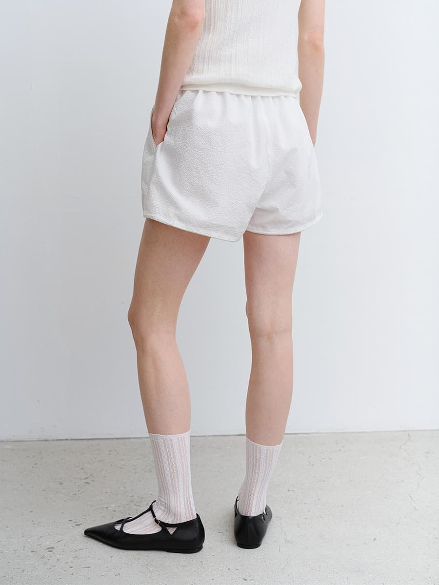 TVR SEERSUCKER BANDING SHORTS_WHITE — vue 3