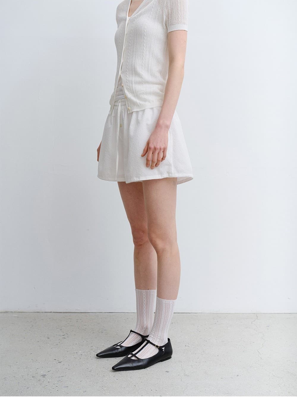 TVR SEERSUCKER BANDING SHORTS_WHITE — vue 6