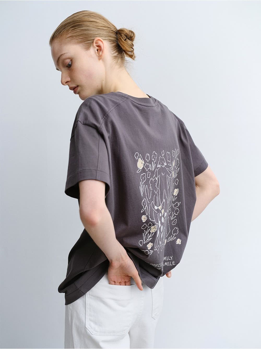 TVR DOG SMILE TOP_CHARCOAL — vue 5
