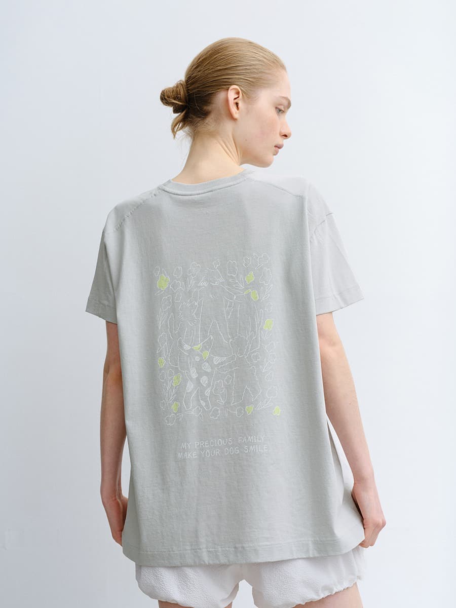 TVR DOG SMILE TOP_MINT GREY — vue 1