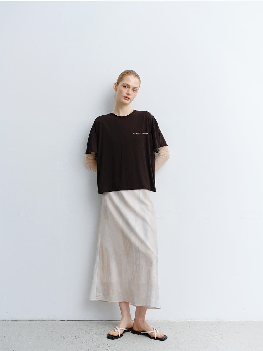 TVR SHEER SILK TOP_DARK BROWN — vue 7